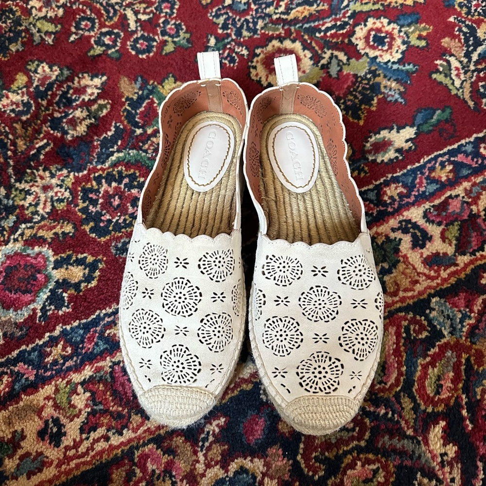 Coach Cream Astor Espadrilles